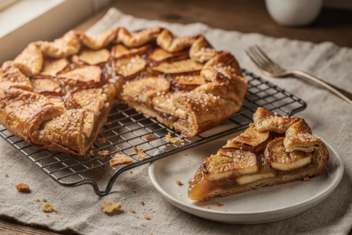 Illustration of Rustic Apple Galette (not a photo)