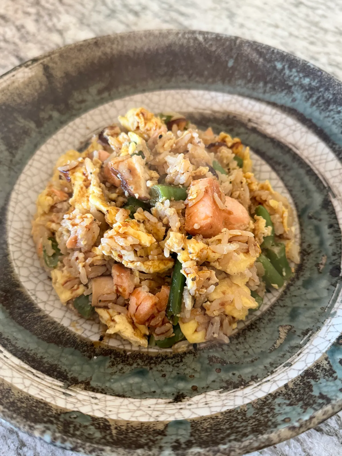 Salmon Egg Rice Breakfast Bowl